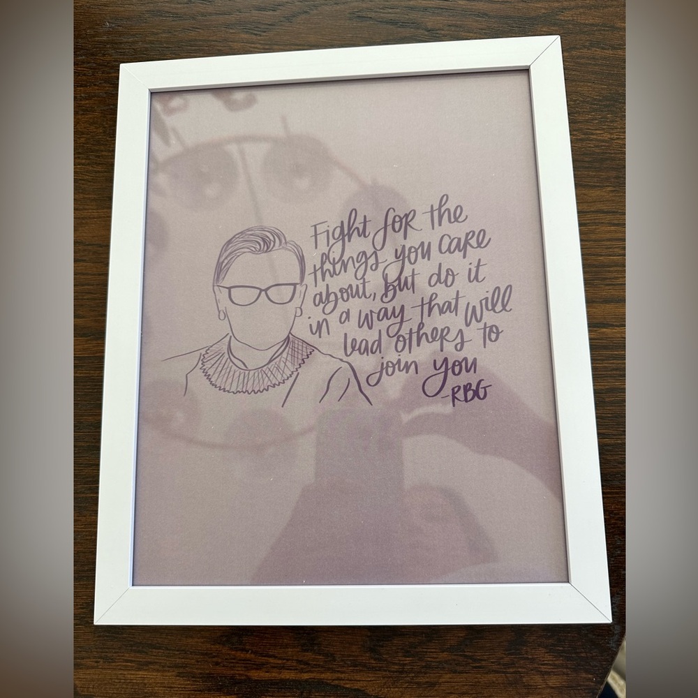 9x11 Framed RBG Quote Art